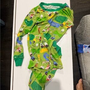Little Sleepies Green Kids Pajama Set